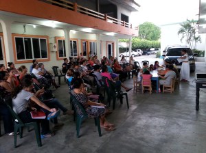 Modeling for the adults, an AMO class with the children