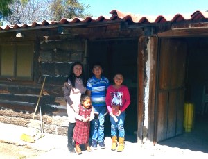 In front of classroom